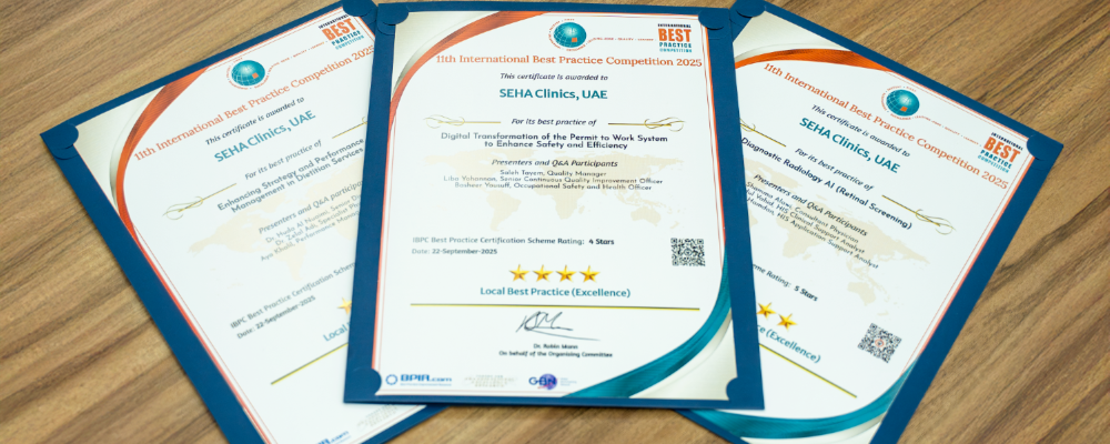 SEHA CLINICS Secures Two Global Awards, With Standout Recognition At IBPC 2025